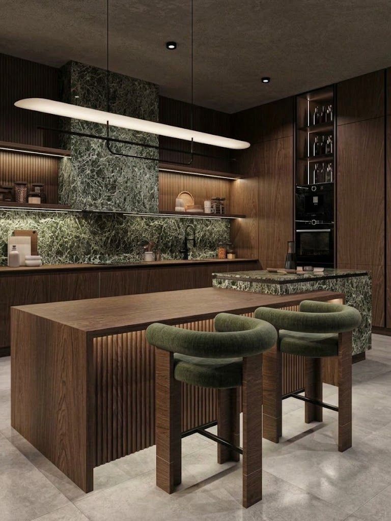 Masă de bar Verde – Masă de bar cu scaune verzi