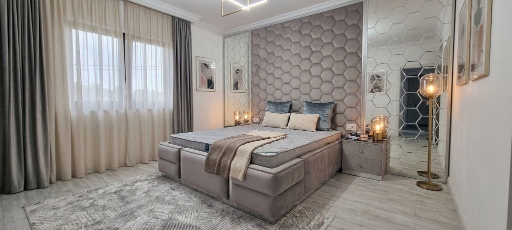Pat Hexagon – Pat gri cu panouri hexagonale