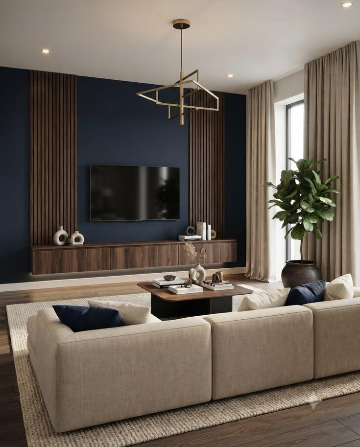 Perete TV Navy